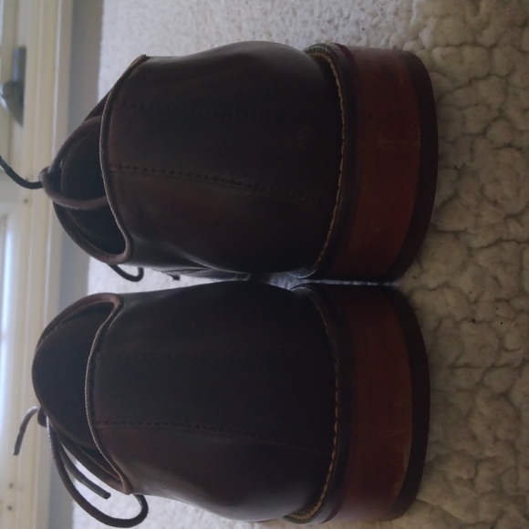 Johnston & Murphy Conard Brown Leather Derby Shoes 10.5 M - Picture 6 of 10